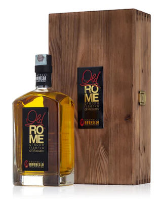 BRUNELLO F.lli - LE OLD ROME Grappa Riserva di MOSCATO Vintage - in wood box - 70cl.
